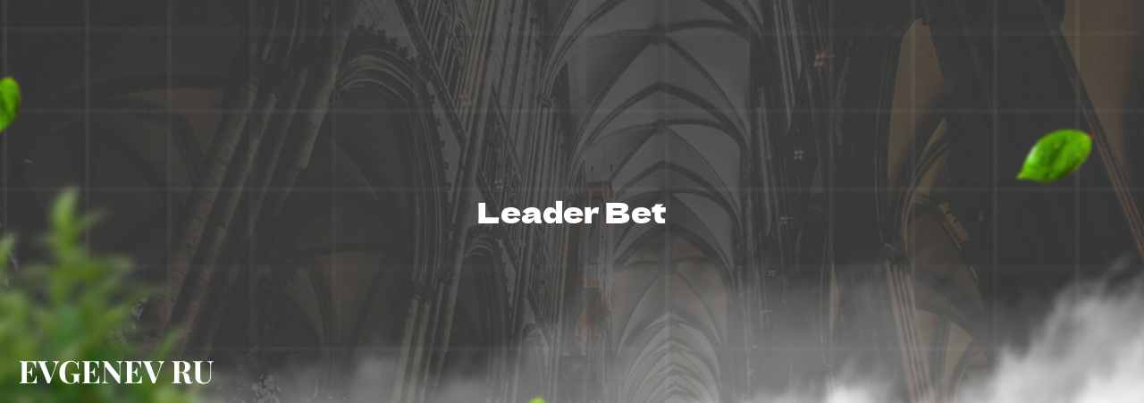 Leader Bet - узнайте о бк на сайте Evgenev.RU