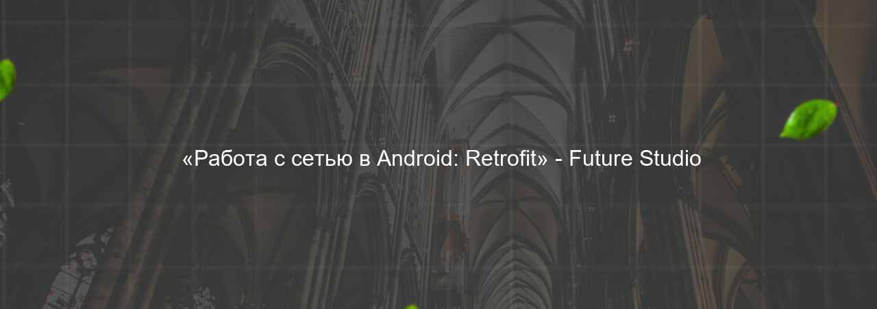  «Работа с сетью в Android: Retrofit» - Future Studio на сайте Evgenev.RU