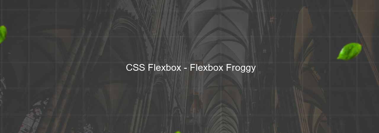  CSS Flexbox - Flexbox Froggy на сайте Evgenev.RU