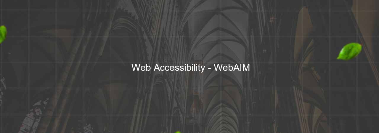  Web Accessibility - WebAIM на сайте Evgenev.RU