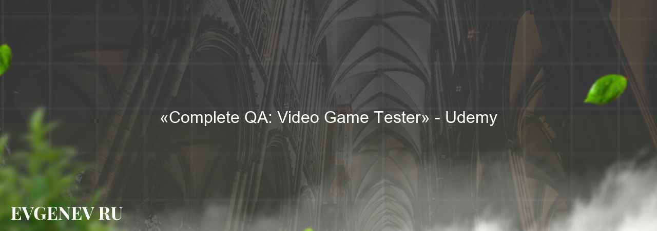 «Complete QA: Video Game Tester» - Udemy - узнайте о онлайн-школе или профессии на сайте Evgenev.RU