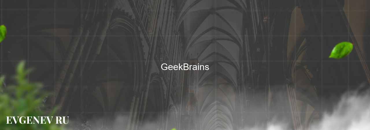 GeekBrains - узнайте о онлайн-школе или профессии на сайте Evgenev.RU