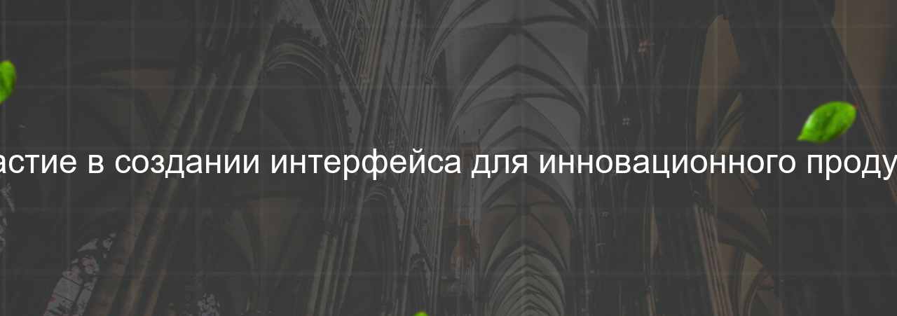 Участие в создании интерфейса для инновационного продукта на сайте Evgenev.RU