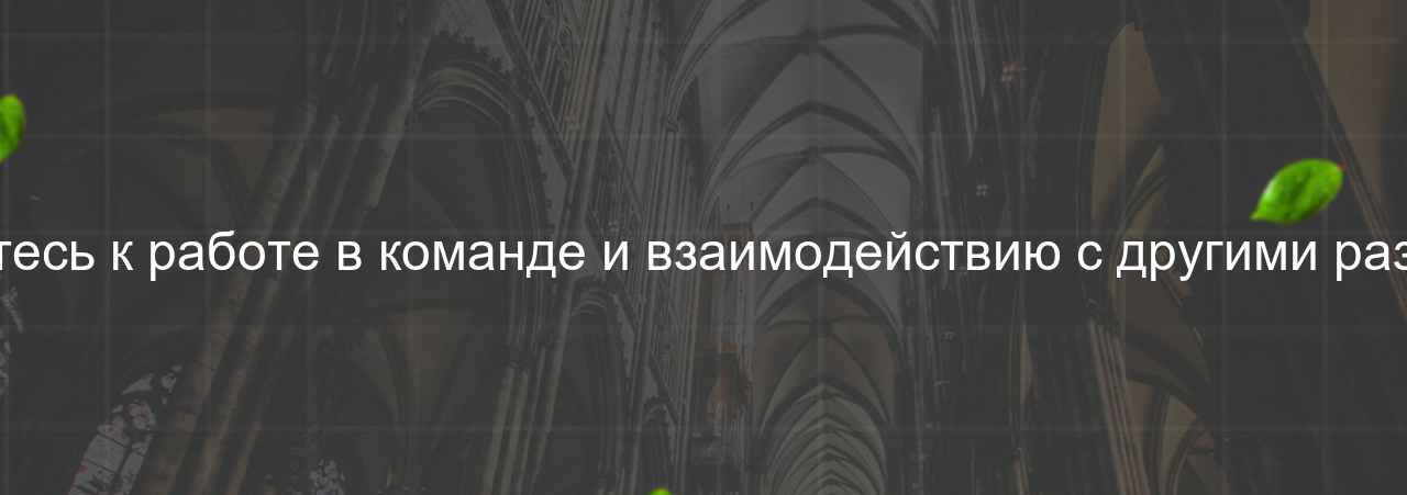 Как вы относитесь к работе в команде и взаимодействию с другими разработчиками? на сайте Evgenev.RU