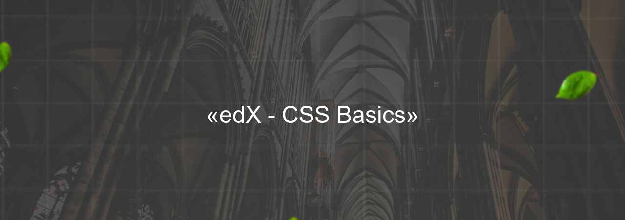 «edX - CSS Basics» на сайте Evgenev.RU