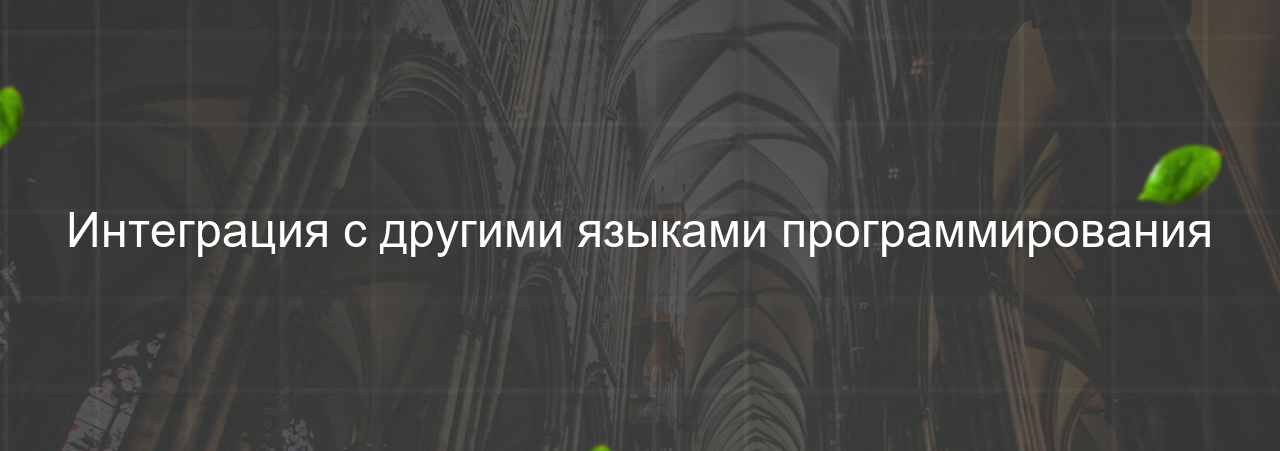 Интеграция с другими языками программирования на сайте Evgenev.RU