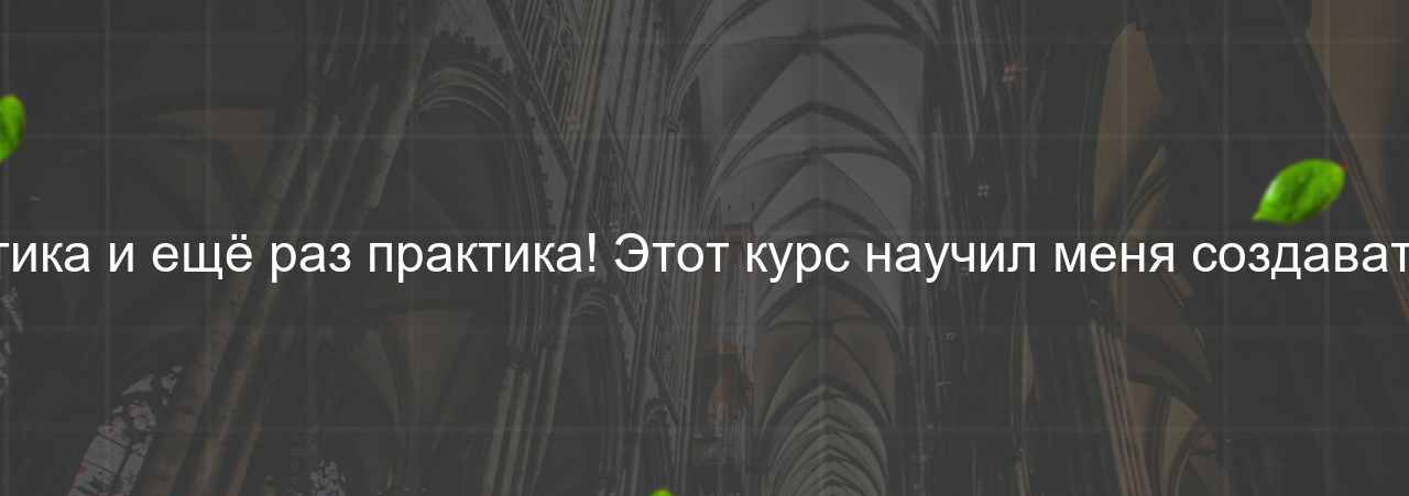 Практика, практика и ещё раз практика! Этот курс научил меня создавать сайты с нуля. на сайте Evgenev.RU