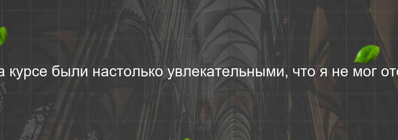 Практические задания на курсе были настолько увлекательными, что я не мог оторваться от компьютера. на сайте Evgenev.RU