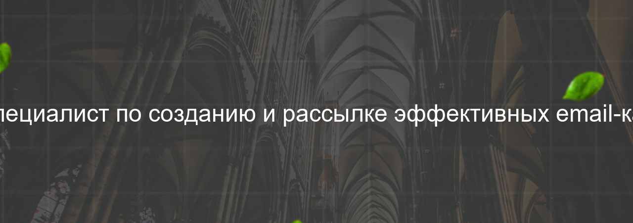 Email-маркетолог: Специалист по созданию и рассылке эффективных email-кампаний, 90 000 руб. на сайте Evgenev.RU