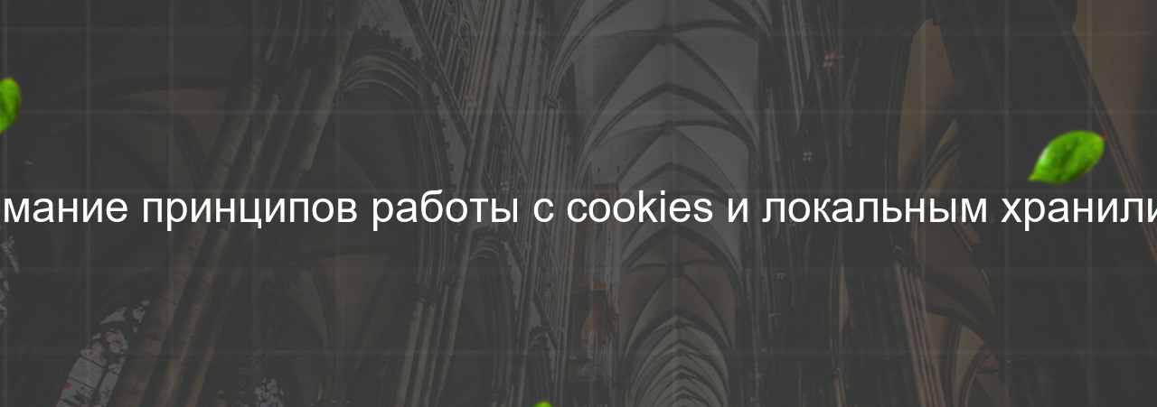 Понимание принципов работы с cookies и локальным хранилищем на сайте Evgenev.RU