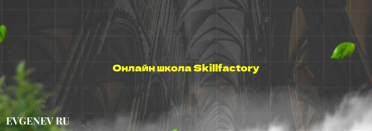 Онлайн школа Skillfactory - узнайте о онлайн-школе или профессии на сайте Evgenev.RU