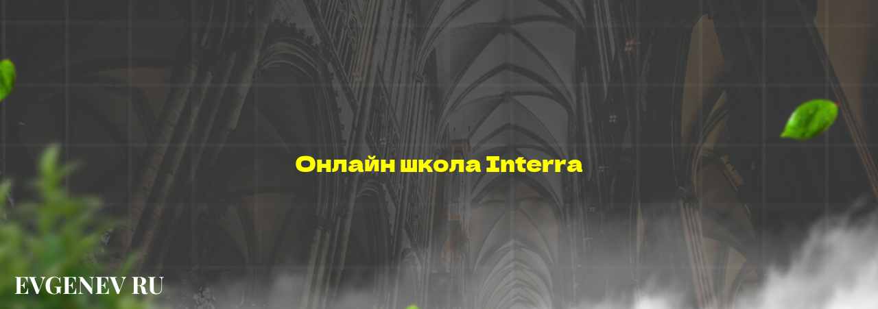 Онлайн школа Interra - узнайте о онлайн-школе или профессии на сайте Evgenev.RU