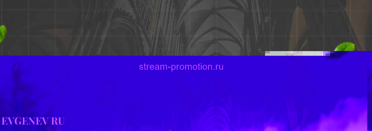 stream-promotion.ru - узнайте о накрутке соц сетей на сайте Evgenev.RU