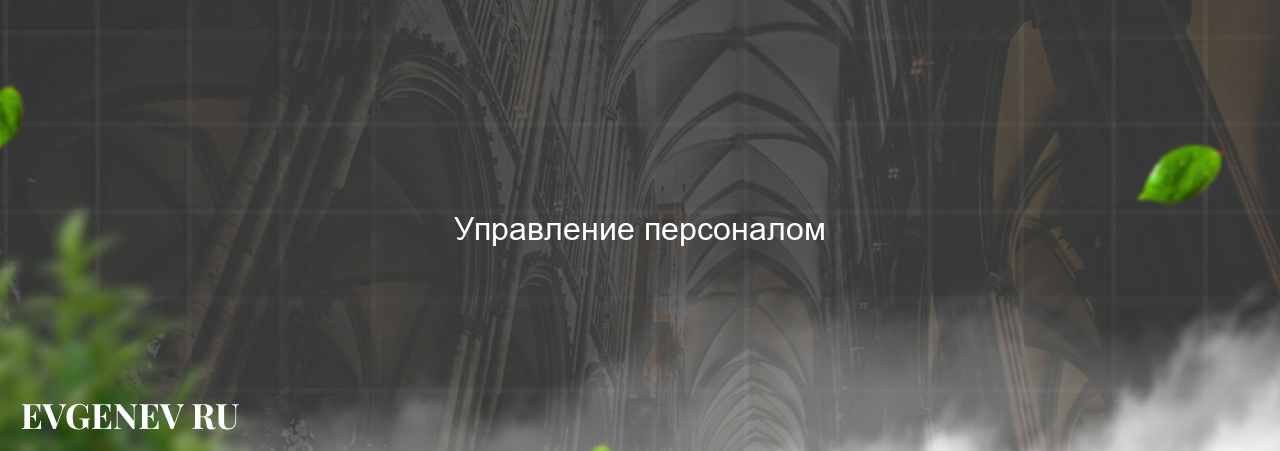 Управление персоналом - узнайте о профессии на сайте Evgenev.RU