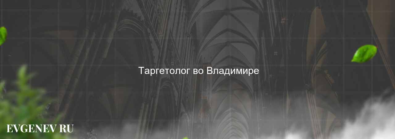  Таргетолог во Владимире на сайте Evgenev.RU